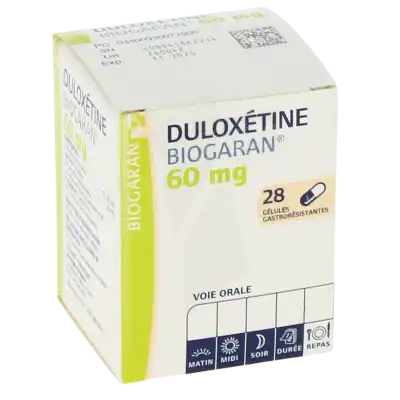 Duloxetine Biogaran 60 Mg, Gélule Gastro-résistante à Chelles