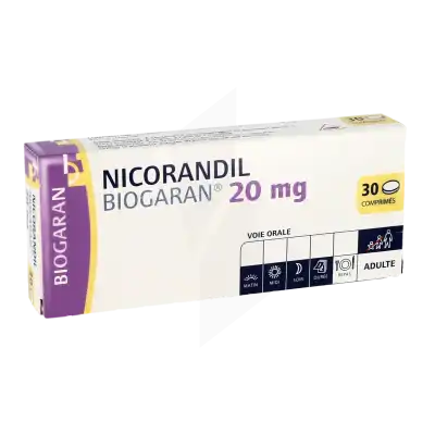 NICORANDIL BIOGARAN 20 mg, comprimé