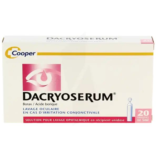 Dacryoserum, Solution Pour Lavage Ophtalmique En Récipient Unidose