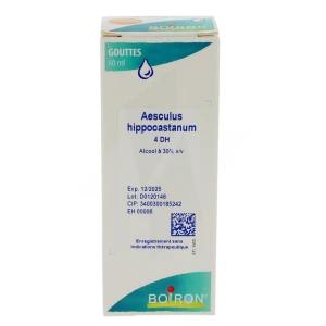 Boiron Aesculus Hippocastanum 4dh Solution Buvable En Gouttes Flacon De 60 Ml