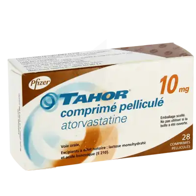 Tahor 10 Mg, Comprimé Pelliculé à CHENÔVE