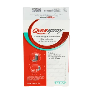 Qvarspray 100 Microgrammes/dose, Solution Pour Inhalation En Flacon Pressurisé