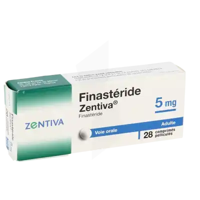 FINASTERIDE ZENTIVA 5 mg, comprimé pelliculé