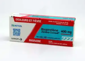Ibuprofene Zentiva Conseil 400 Mg, Comprimé Pelliculé à TOURS
