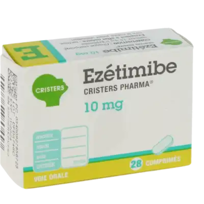 Ezetimibe Cristers Pharma 10 Mg, Comprimé à Nice