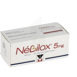 Nebilox 5 Mg, Comprimé Quadrisécable