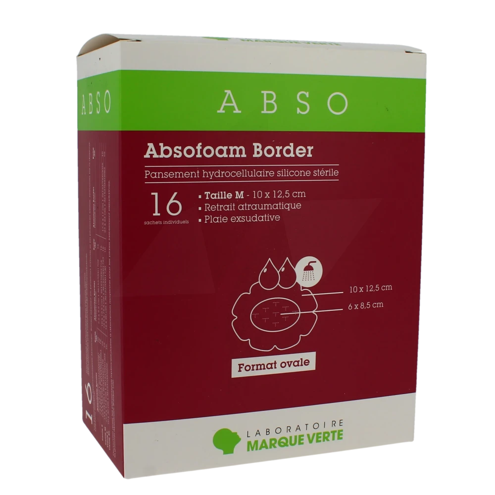 Absofoam Border Ovale Pans M 10x12,5cm B/16