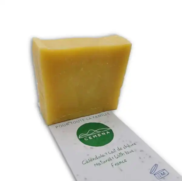 Cemena Savon Lait De Chèvre Sans Huile Essentielle Pour Toute La Famille 100g