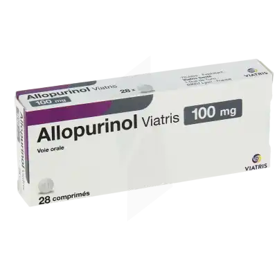 Allopurinol Viatris 100 Mg, Comprimé à Paris