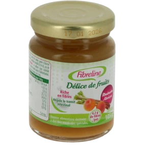 Fibreline Délice De Fruits Rhubarbe Abricot Pot/105g