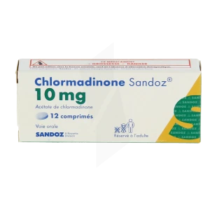 Chlormadinone Sandoz 10 Mg, Comprimé