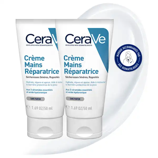 Cerave Crème Mains Réparatrice 2t/50ml