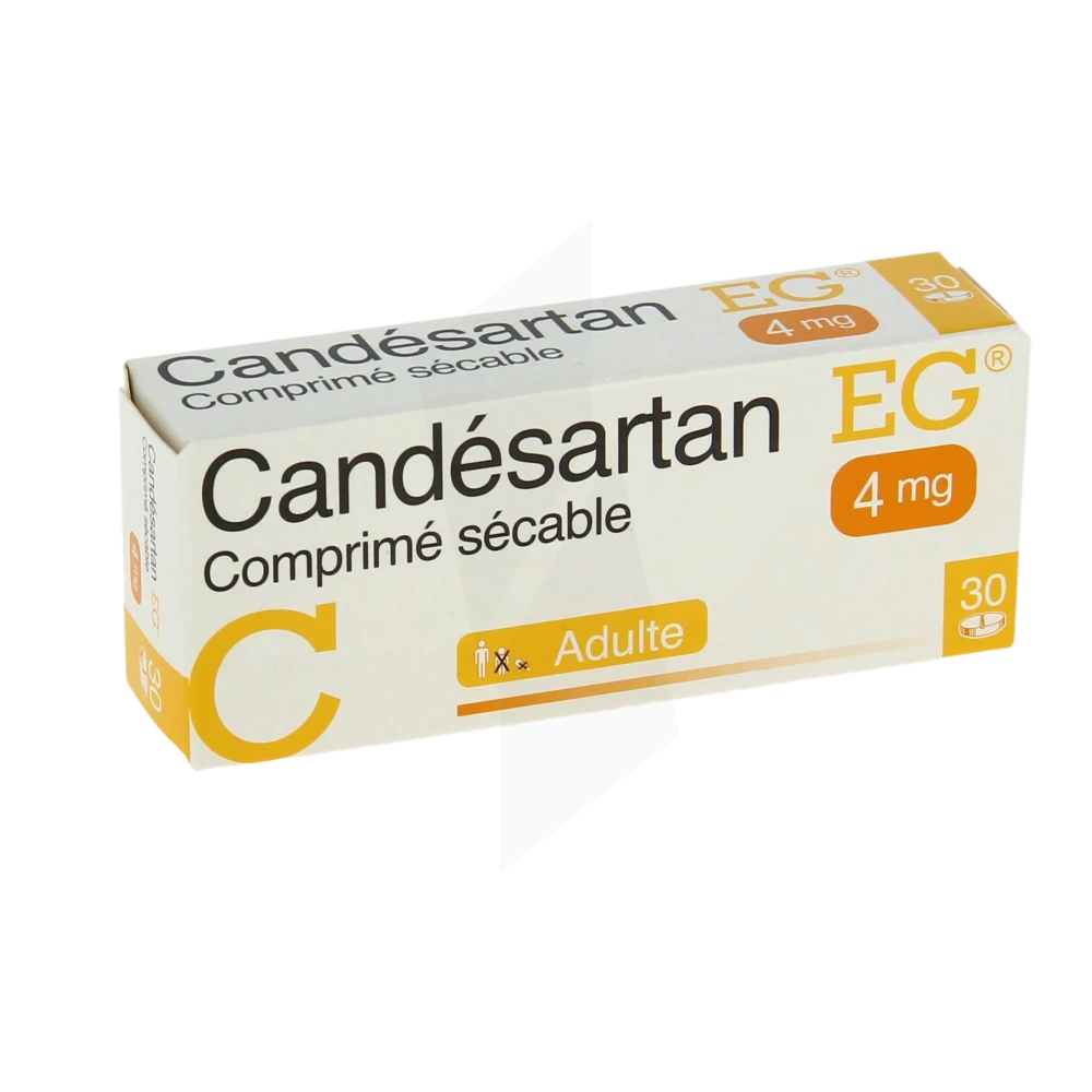 Candesartan Eg 4 Mg, Comprimé Sécable