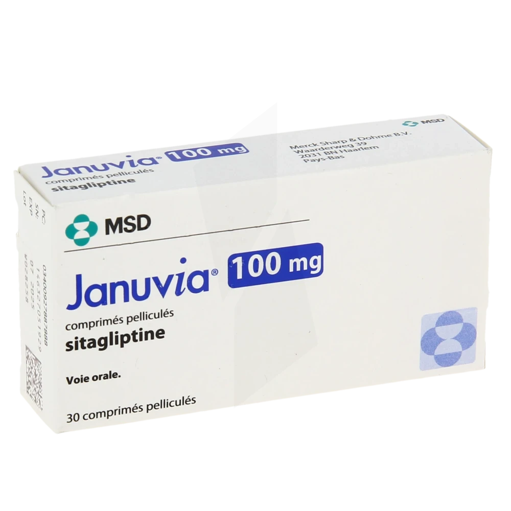 Januvia 100 Mg, Comprimé Pelliculé