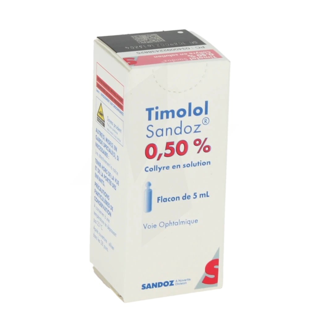 Timolol Sandoz 0,50 Pour Cent, Collyre En Solution