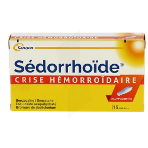 Sedorrhoide Crise Hemorroidaire Suppositoires Plq/8