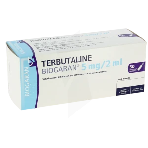 Terbutaline Biogaran 5 Mg/2 Ml, Solution Pour Inhalation Par Nébuliseur En Récipient Unidose