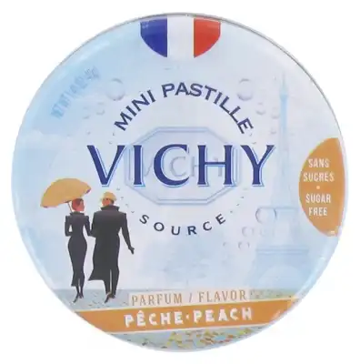 Vichy mini pastilles sans sucre pêche