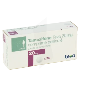 Tamoxifene Teva 20 Mg, Comprimé Pelliculé