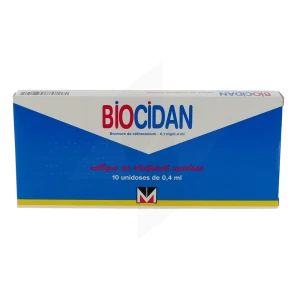Biocidan 0,1 Mg/0,4 Ml, Collyre En Récipient Unidose