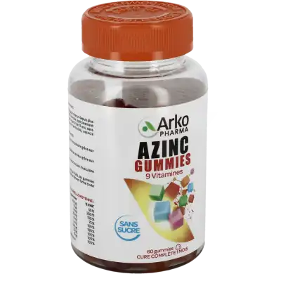 Azinc 9 Vitamines 60 Gummies à AUBEVOYE