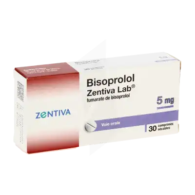 Bisoprolol Zentiva Lab 5 Mg, Comprimé Sécable à VIC-LE-COMTE