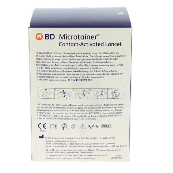 Bd Microtainer Auto-piq Us Uniq B/200