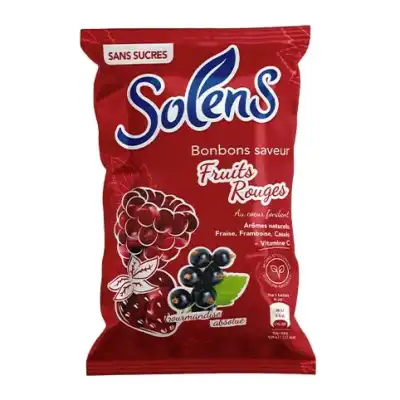 Solens Sans Sucre Bonbon Fruits Rouges Sach/100g à MIRANDE
