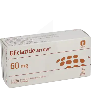 Gliclazide Arrow 60 Mg, Comprimé à Libération Modifiée à Saint Leu La Forêt