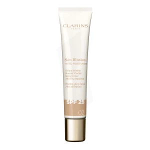 Clarins Skin Illusion Tinted Moisturizer Spf25 Crème Teintée Booster D'éclat 02 40ml