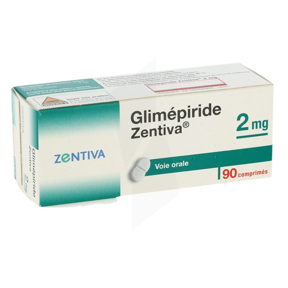 Glimepiride Zentiva 2 Mg, Comprimé