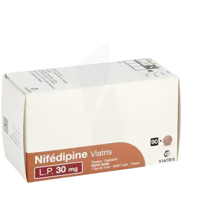 Nifedipine Viatris L.p. 30 Mg, Comprimé Pelliculé à Libération Prolongée à CHENÔVE