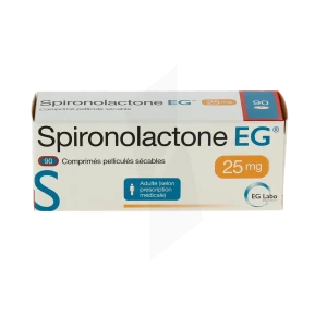 Spironolactone Eg 25 Mg, Comprimé Pelliculé Sécable