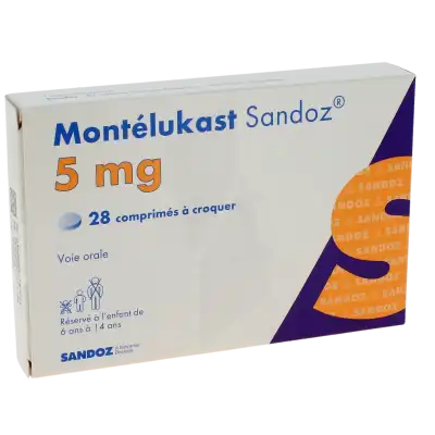 Montelukast Sandoz 5 Mg, Comprimé à Croquer à Clermont-Ferrand