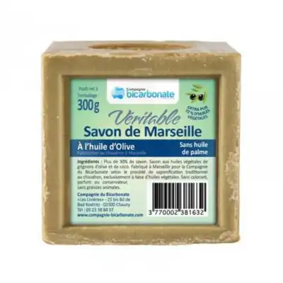 La Compagnie Du Bicarbonate Savon De Marseille Sans Huile De Palme 300g à Pont à Mousson