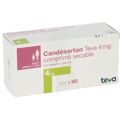 Candesartan Teva 4 Mg, Comprimé Sécable à TOULOUSE