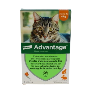 Advantage 40 Pour Chat Et Lapin, Solution Pour Spot-on