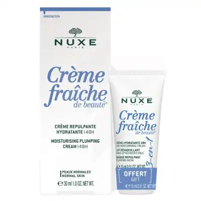 Nuxe Crème Fraîche Crème Repulpante Hydratante 48h T/30ml + Crème 3 En 1 15ml à Saint-Maximin