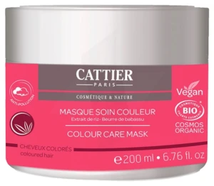 Cattier Masque Soin Couleur Anti-pollution Cheveux Colorés T/200ml
