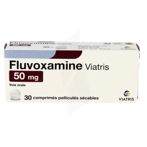 Fluvoxamine Viatris 50 Mg, Comprimé Pelliculé Sécable