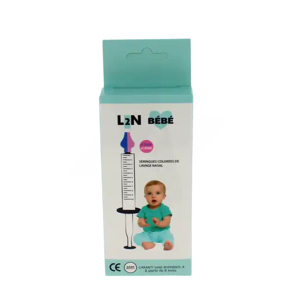 L2n Seringues Lavage Nasal Colorés B/2