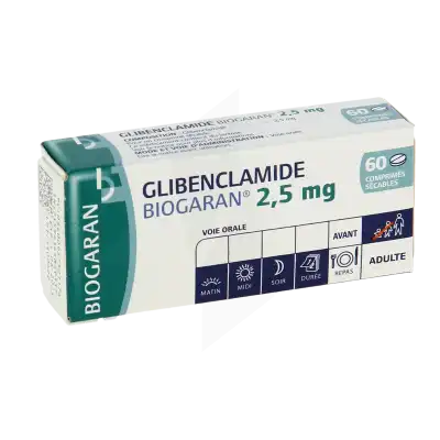 Glibenclamide Biogaran 2,5 Mg, Comprimé Sécable à Hagetmau