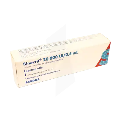 Binocrit 20 000 Ui/0,5 Ml, Solution Injectable En Seringue Préremplie à Hagetmau