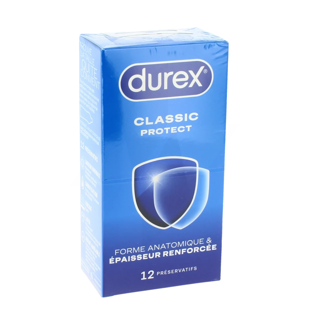 Durex Classic Protect Préservatif Avec Réservoir B/12