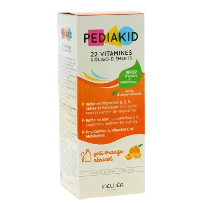Pédiakid 22 Vitamines Et Oligo-eléments Sirop Abricot Orange 125 Ml à CAMBLANES-ET-MEYNAC