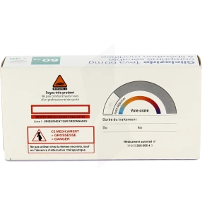 Gliclazide Teva 60 Mg, Comprimé Sécable à Libération Modifiée