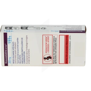 Rosuvastatine Arrow 20 Mg, Comprimé Pelliculé