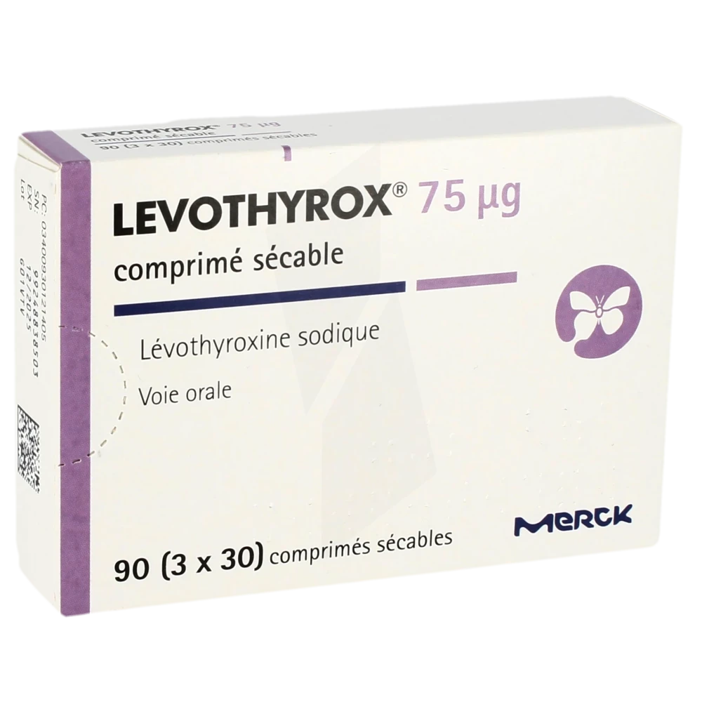 Levothyrox 75 Microgrammes, Comprimé Sécable