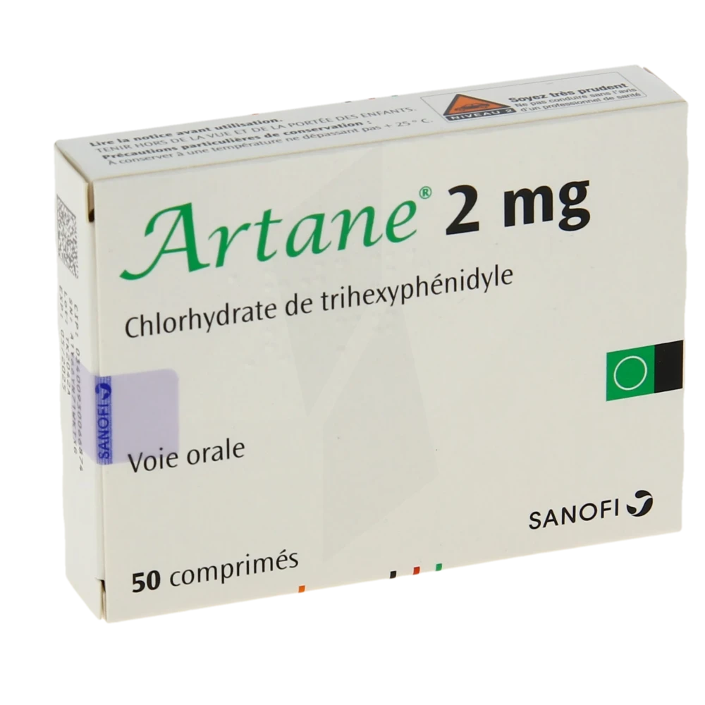 Artane 2 Mg, Comprimé