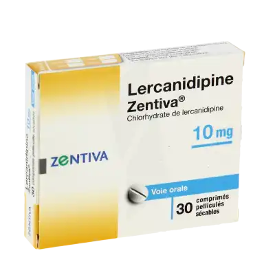 Lercanidipine Zentiva 10 Mg, Comprimé Pelliculé Sécable à Bordeaux